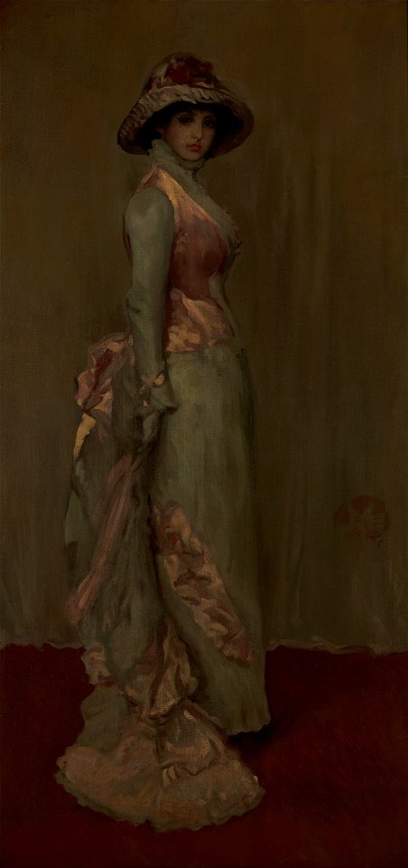 Whistler, James Abbott McNeill - Harmony in Pink and Gray- Lady Meux - Google Art Project