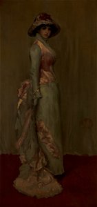 Whistler, James Abbott McNeill - Harmony in Pink and Gray- Lady Meux - Google Art Project
