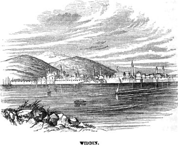 Widdin. Edmund Spencer. Turkey, Russia, the Black Sea, and Circassia.P.82. Free illustration for personal and commercial use.