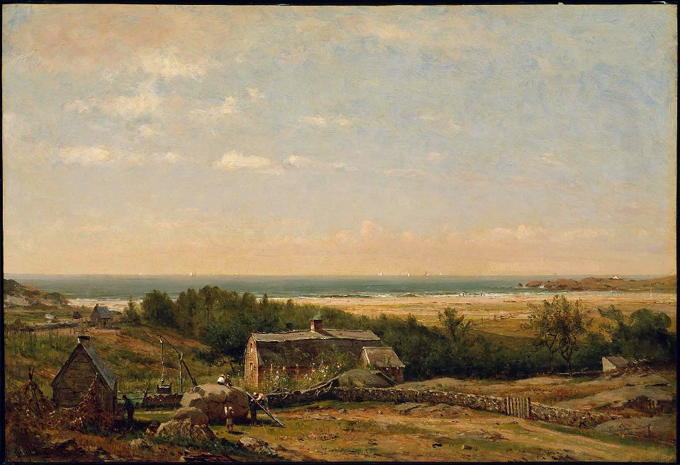 Thomas Worthington Whittredge - Old Homestead by the Sea - 48.492 - Museum of Fine Arts