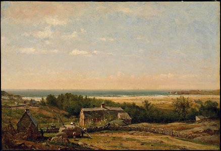 Thomas Worthington Whittredge - Old Homestead by the Sea - 48.492 - Museum of Fine Arts
