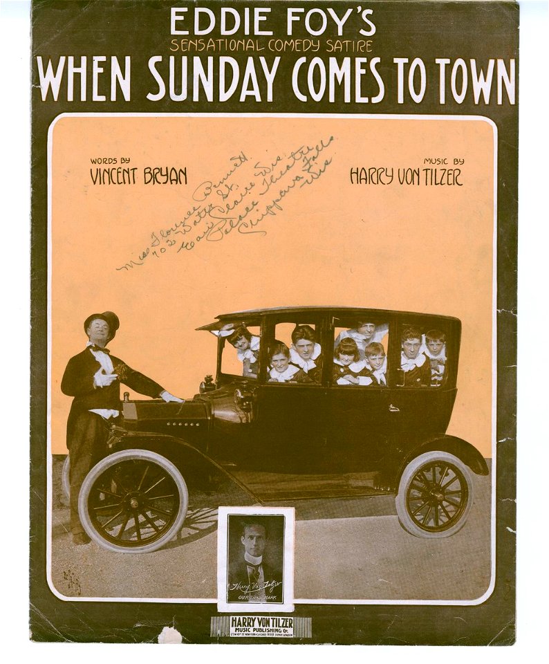 When Sunday comes to town 1915