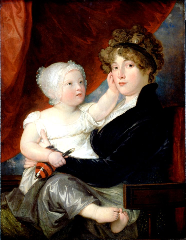 West, Benjamin - Mrs Benjamin West II with her son Benjamin West III - Google Art Project