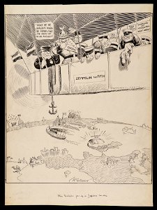 When Whilhelm goes up in Zeppelin's air ship, November 12, 1908 (NBY 1336)