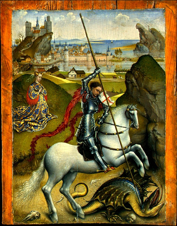 Rogier van der Weyden - Saint George and the Dragon, NGA, Washington