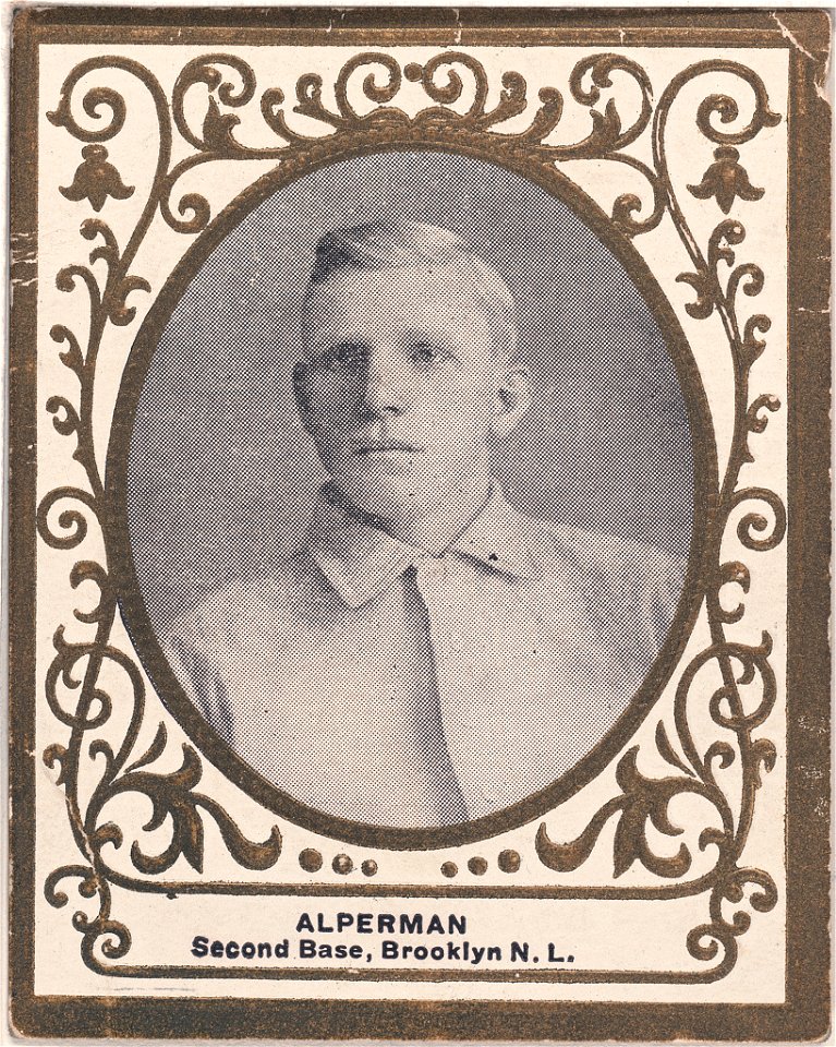 Whitey Alperman, Brooklyn Superbas, baseball card portrait LCCN2007683731