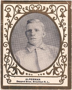 Whitey Alperman, Brooklyn Superbas, baseball card portrait LCCN2007683731