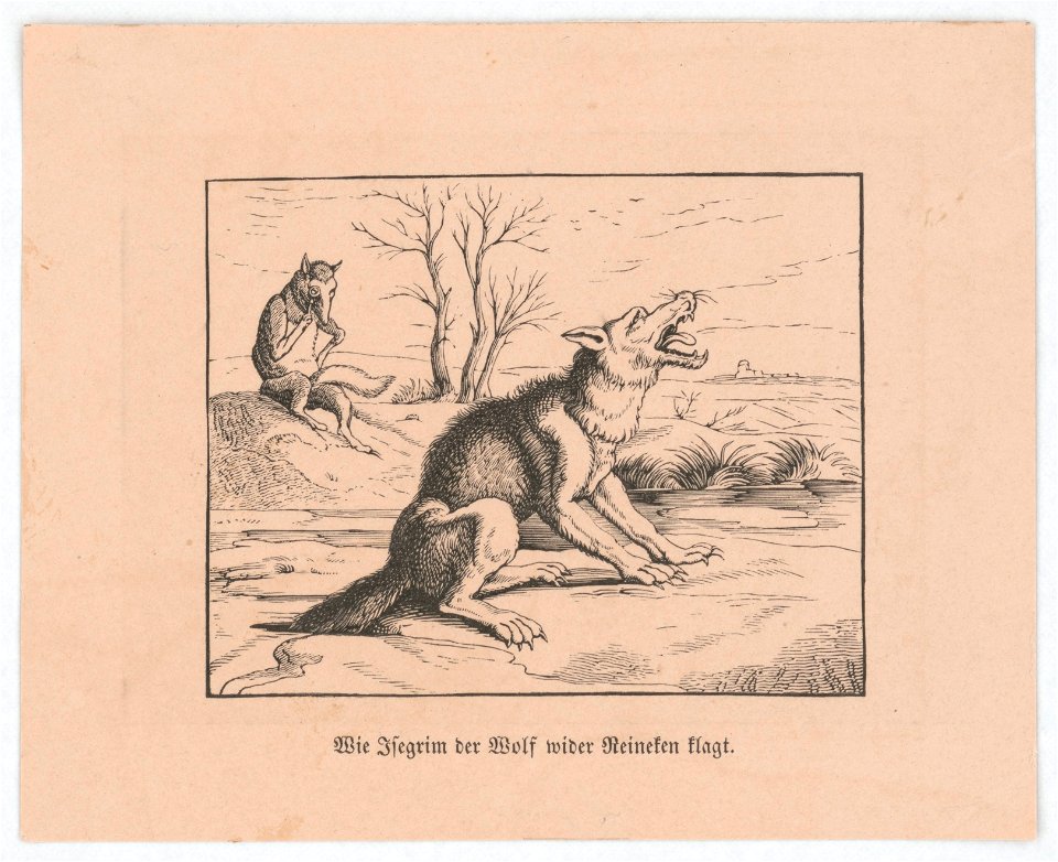 Wie Isegrim der Wolf wider Reineken klagt LCCN2017660135