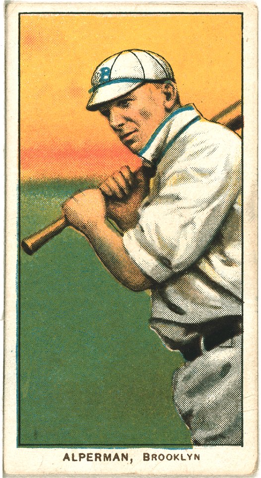 Whitey Alperman, Brooklyn Superbas, baseball card portrait LCCN2008675240