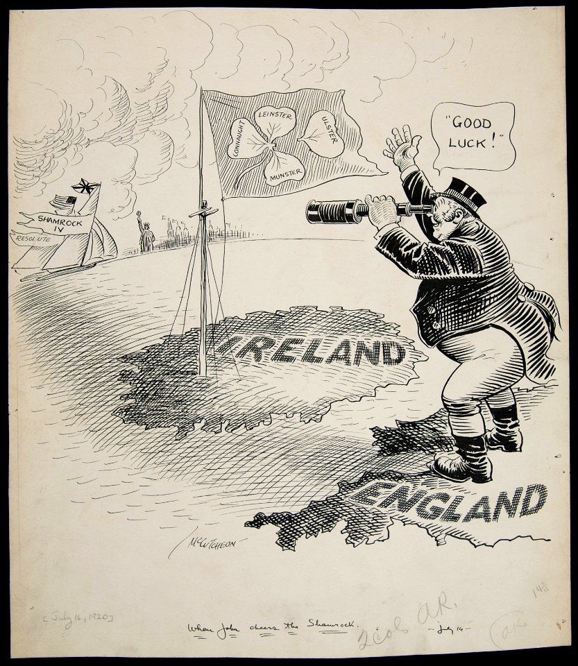 When John cheers the shamrock (re, Ireland), July 16, 1920 (NBY 5507)