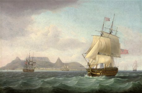 Thomas Whitcombe - View of Cape Town, Table Bay, Cape of Good Hope