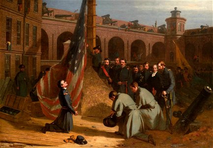 'Major Anderson Raising the Flag...' by Edwin D. White