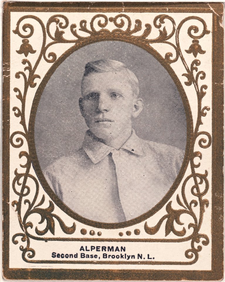 Whitey Alperman, Brooklyn Superbas, baseball card portrait LCCN2007683731