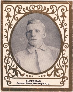 Whitey Alperman, Brooklyn Superbas, baseball card portrait LCCN2007683731