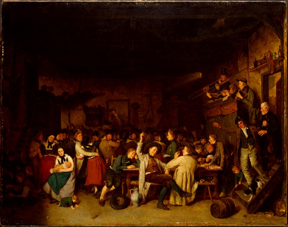 Westphalian Peasants' Revels (August Jernberg) - Nationalmuseum - 20429