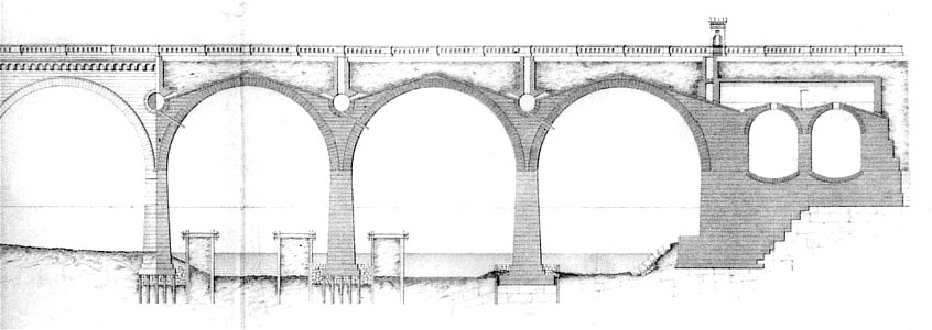 Werratalbrücke Bauzeichnung
