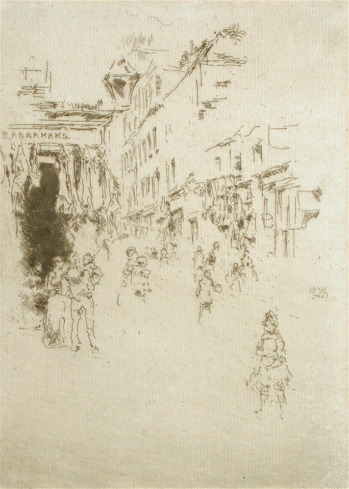 Whistler - Cutler Street, Hounsditch, etching