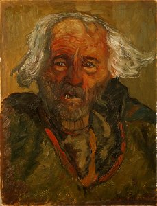 White-Haired Lapp, Kvikkjokk (Helmer Osslund) - Nationalmuseum - 23415