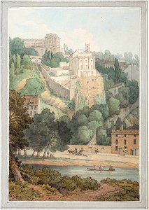 White-Abbott- Clifton, Gloucestershire - John White Abbott - 1829. Free illustration for personal and commercial use.
