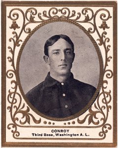 Wid Conroy, Washington Nationals, baseball card portrait LCCN2007683799