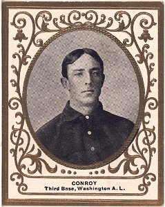 Wid Conroy, Washington Nationals, baseball card portrait LCCN2007683799