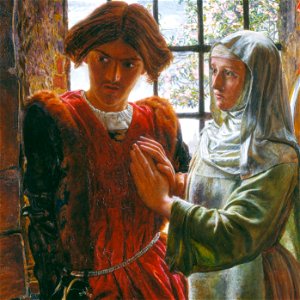 WH Hunt - Claudio and Isabella - heads (from G Art Project)