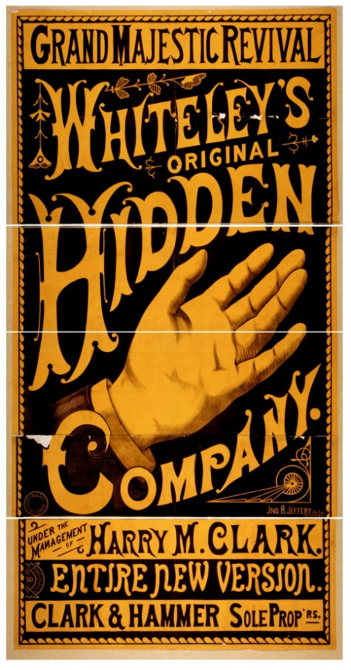 Whiteley's Original Hidden (Hand) Company grand majestic revival. LCCN2014637382