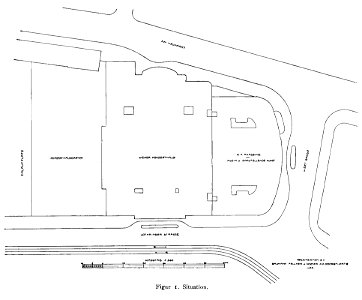 Wiener Konzerthaus und Musikakademie Situationsplan 1913