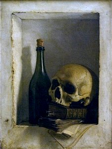 Allegory with Skull. Free illustration for personal and commercial use.