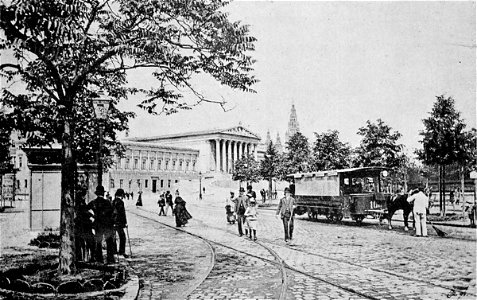 Wiener Ringstraße mit Parlament-Victor Angerer-1890