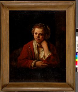 Widolfa von Engeström-Ahrenberg - Nuori tyttö, kopio Rembrandtin mukaan - A I 645 - Finnish National Gallery