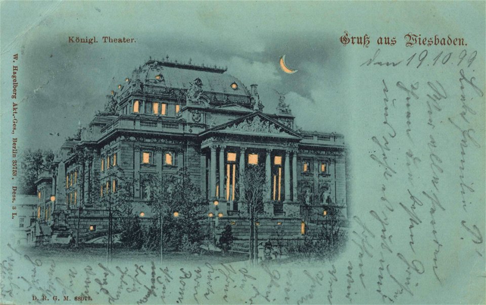 Wiesbaden, Hessen - Kgl. Theater (Zeno Ansichtskarten)