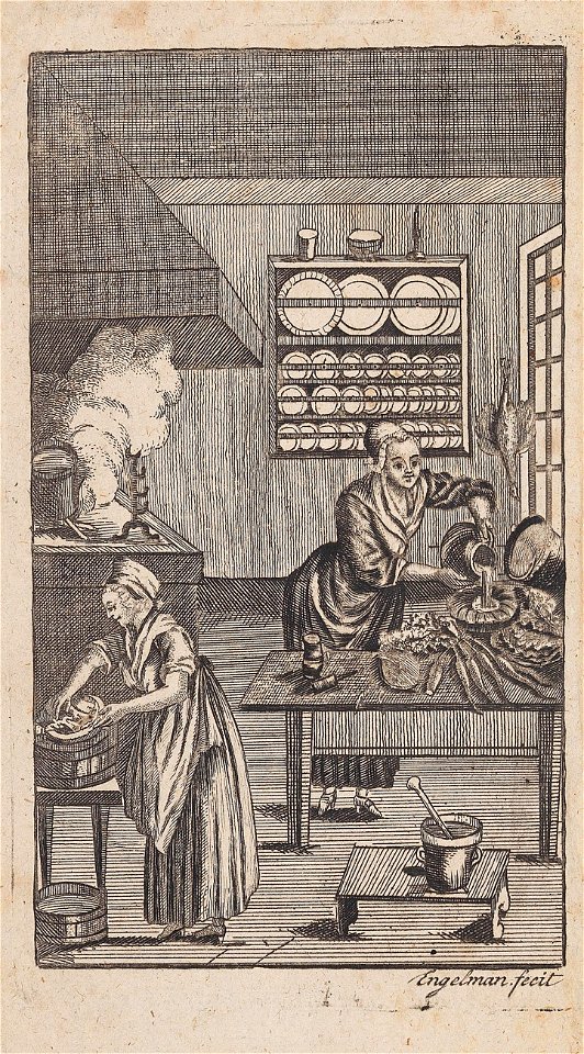 Wienerisches bewährtes Kochbuch 1785 Titelkupfer