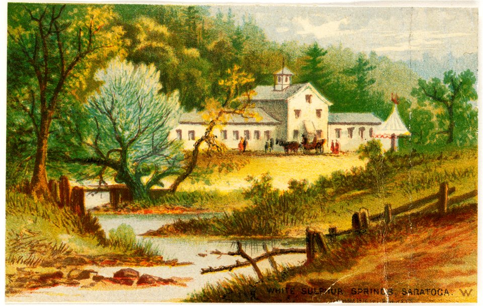 White Sulphur Springs, Saratoga (Boston Public Library)