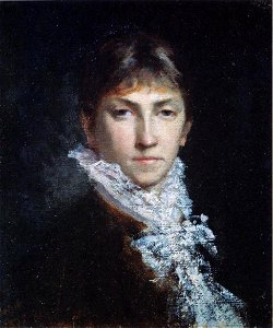 Maria Wiik self-portrait