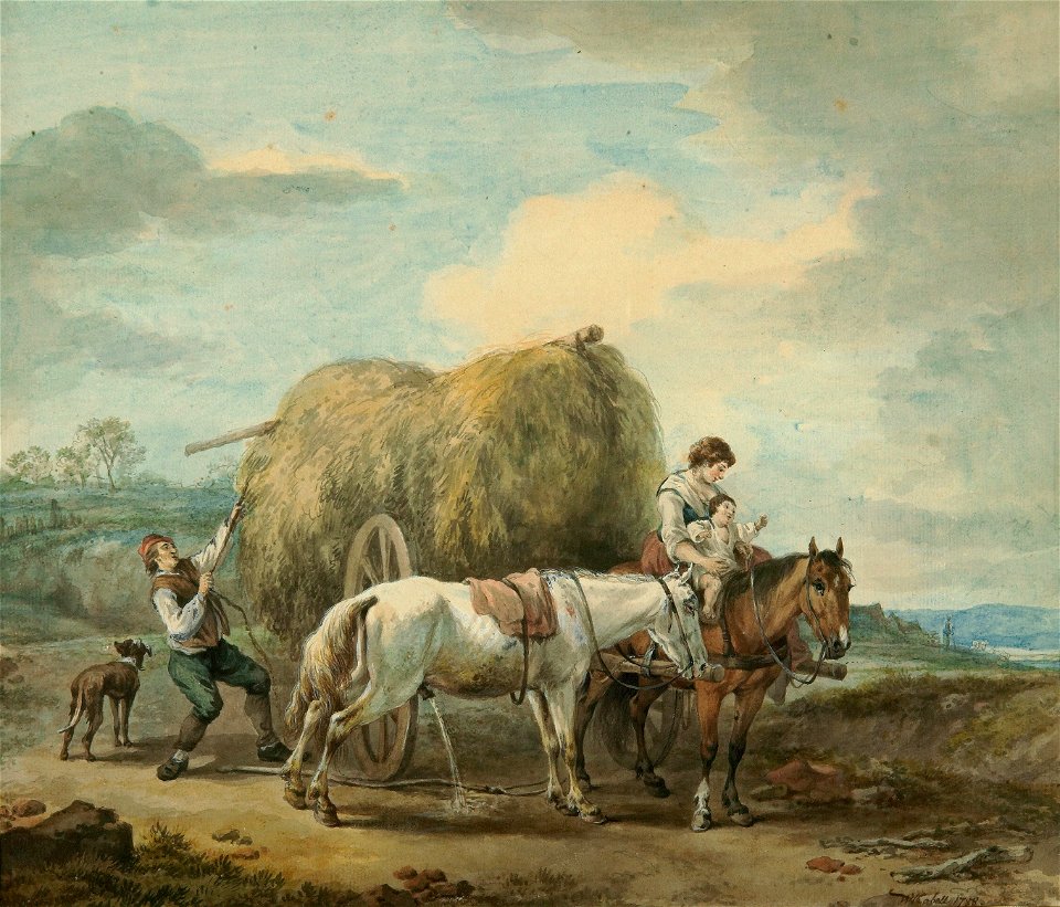 Wihelm von Kobell Heuwagen 1788