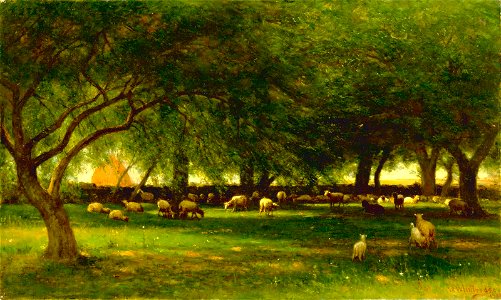Worthington Whittredge - Noon in the Orchard - 1909.7.74 - Smithsonian American Art Museum
