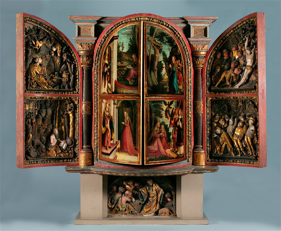 Wiener oder niederösterreichische Werkstatt - Flügelaltar der Donauschule - 5010 - Kunsthistorisches Museum