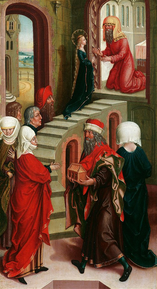 Wiener oder niederösterreichischer Maler - Tempelgang Mariens - 4960 - Kunsthistorisches Museum