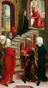 Wiener oder niederösterreichischer Maler - Tempelgang Mariens - 4960 - Kunsthistorisches Museum