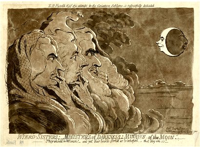 Wierd-sisters; ministers of darkness; minions of the moon. (BM 1868,0808.6144)