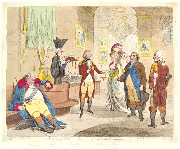 Wife & no wife - or - a trip to the Continent by James Gillray
