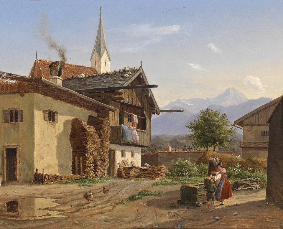Wilhelm Ferdinand Xylander Bauernhof 1863