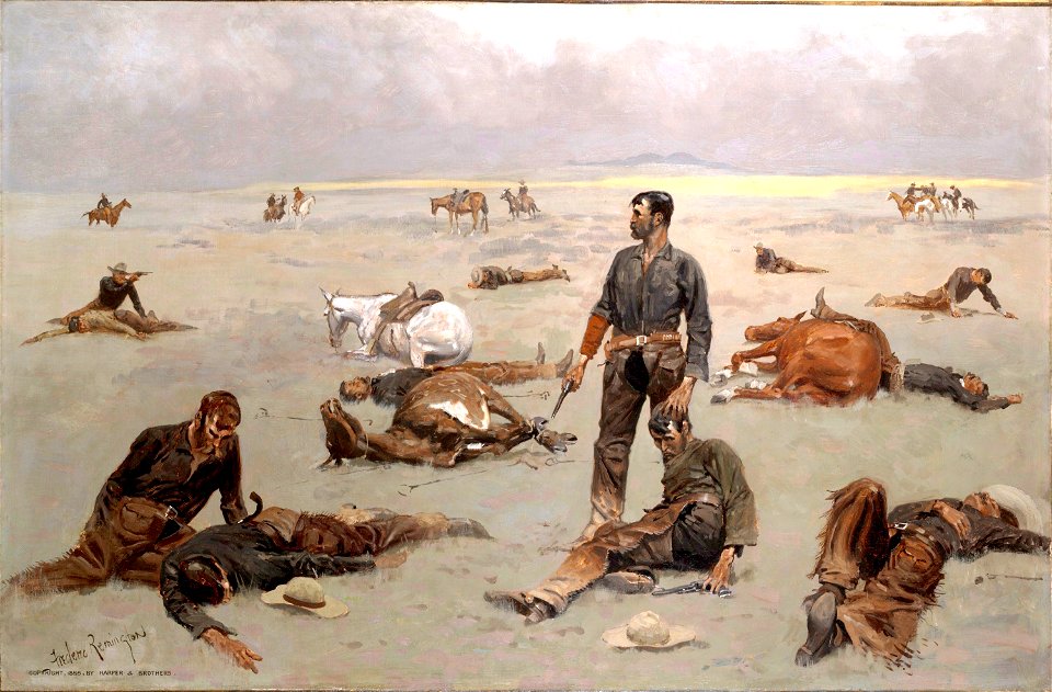 What an Unbranded Cow Has Cost by Frederic Remington 1895