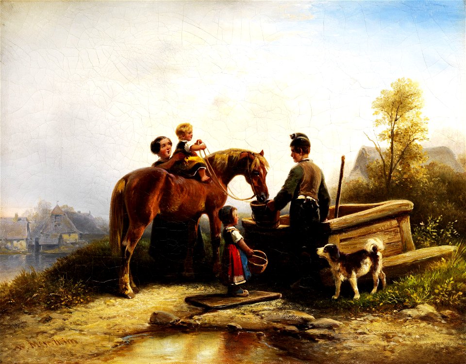 Wilhelm Alexander Meyerheim An der Tränke