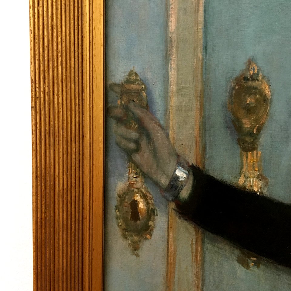 Wiki Loves Art Belgium in 2016 - Museum of Fine Arts, Ghent, Theo Van Rysselberghe, Portrait of Marguerite Van Mons (detail) 03