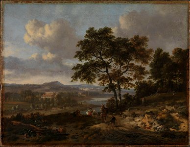 Jan Wijnants - Landscape with figures - NG.M.01377 - National Museum of Art, Architecture and Design