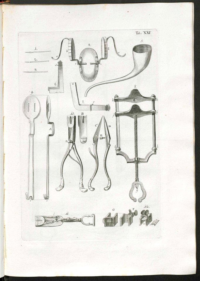 Wiennerische Chirurgische Instrumenten-Sammlung Tafel 21
