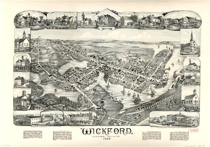Wickford, Rhode Island, 1888. LOC 2010589385