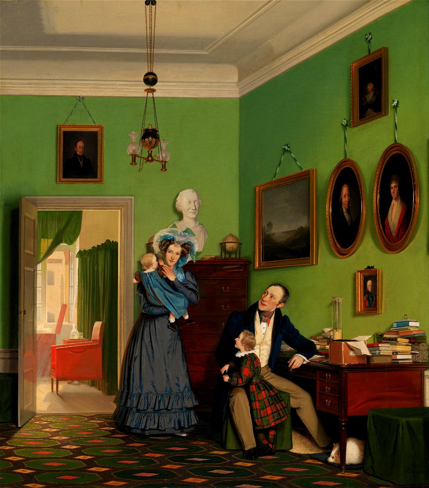 Wilhelm Bendz - The Waagepetersen Family - Google Art Project